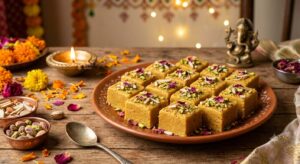 Easy Besan Burfi Recipe (Quick & Diwali Sweet)