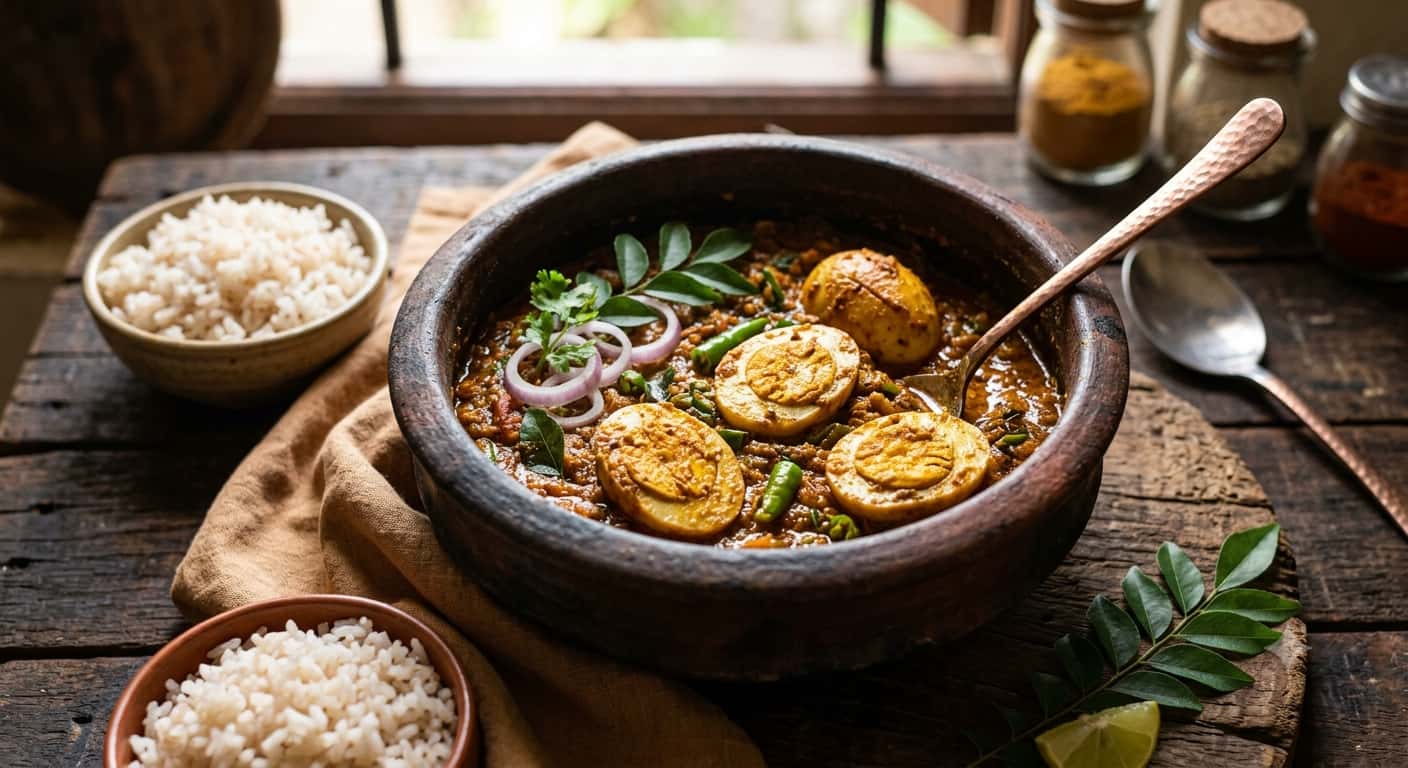 Kerala Egg Curry Recipe (Mutta Curry) – Nadan Style with Coconut Milk